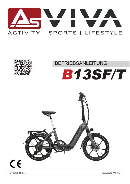 E-Bike Klapprad Stadtfalter B13