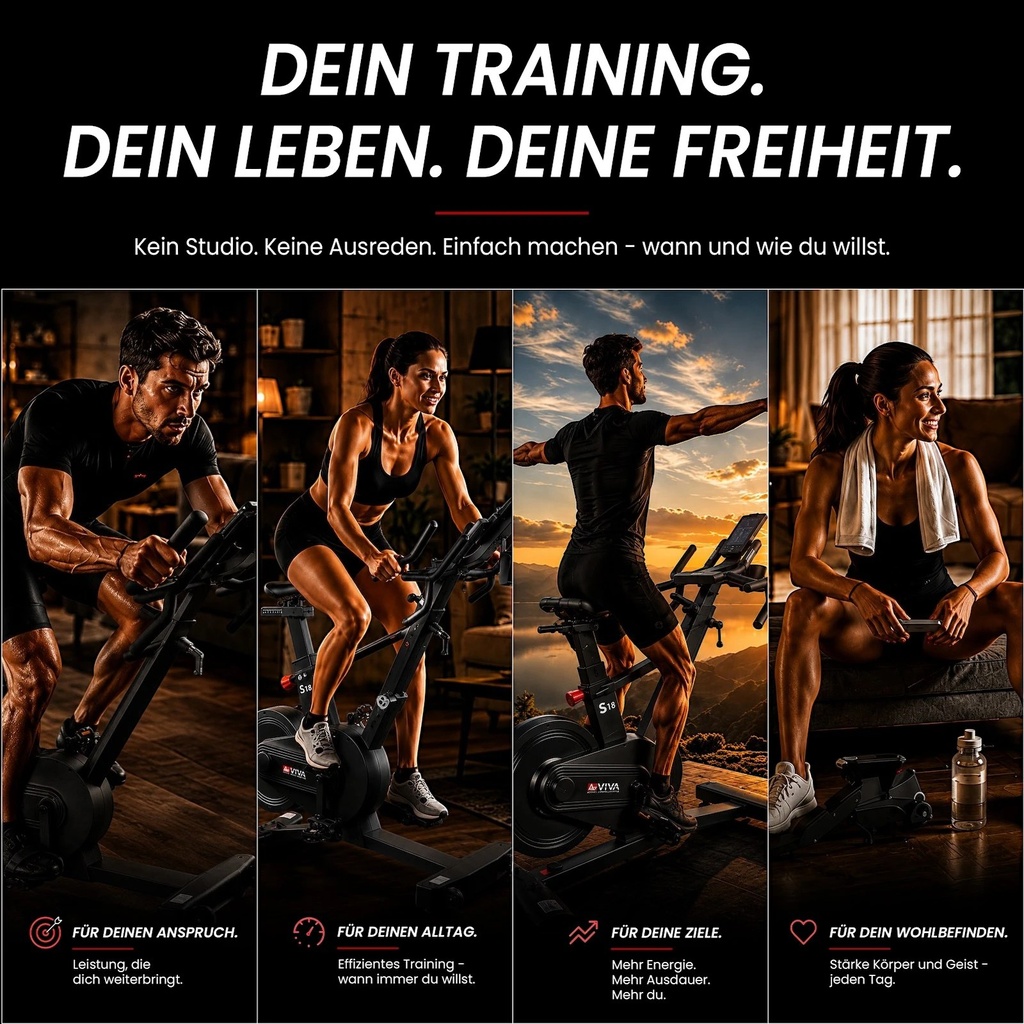 Übersichtlicher Trainingscomputer mit 21 Programmen